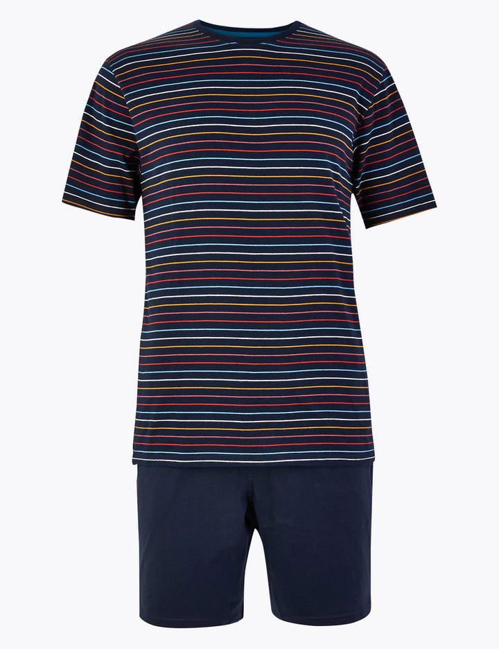 M&S Mens Knitted S/ST-Shirt & Short SetT07/2028