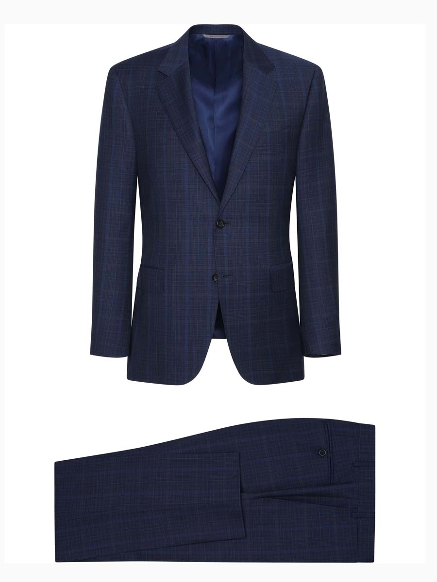 Canali Mens Classic Suit 100% Wool 11280-19