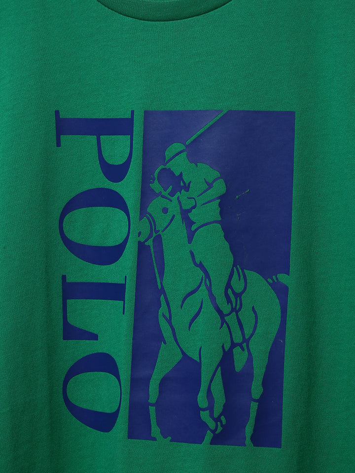 R-L Men S/S Big Pony Print R/N T-Shirt-71085987200