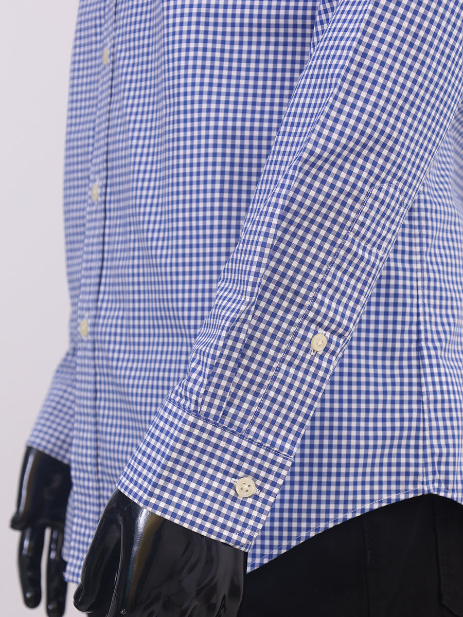 R-L Men F/S Check Casual Shirt-10424