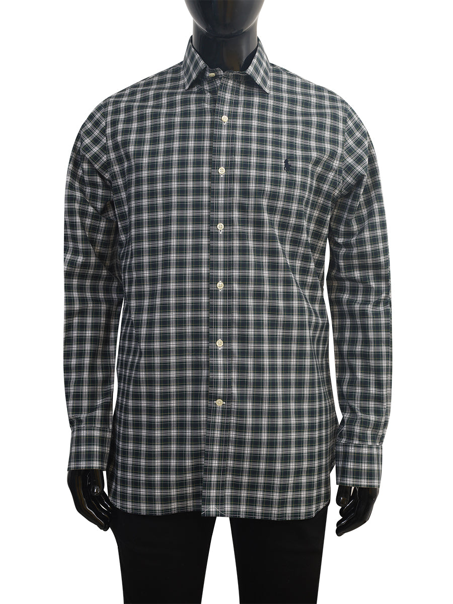 R-L Men F/S Check Formal Shirt-71282533300