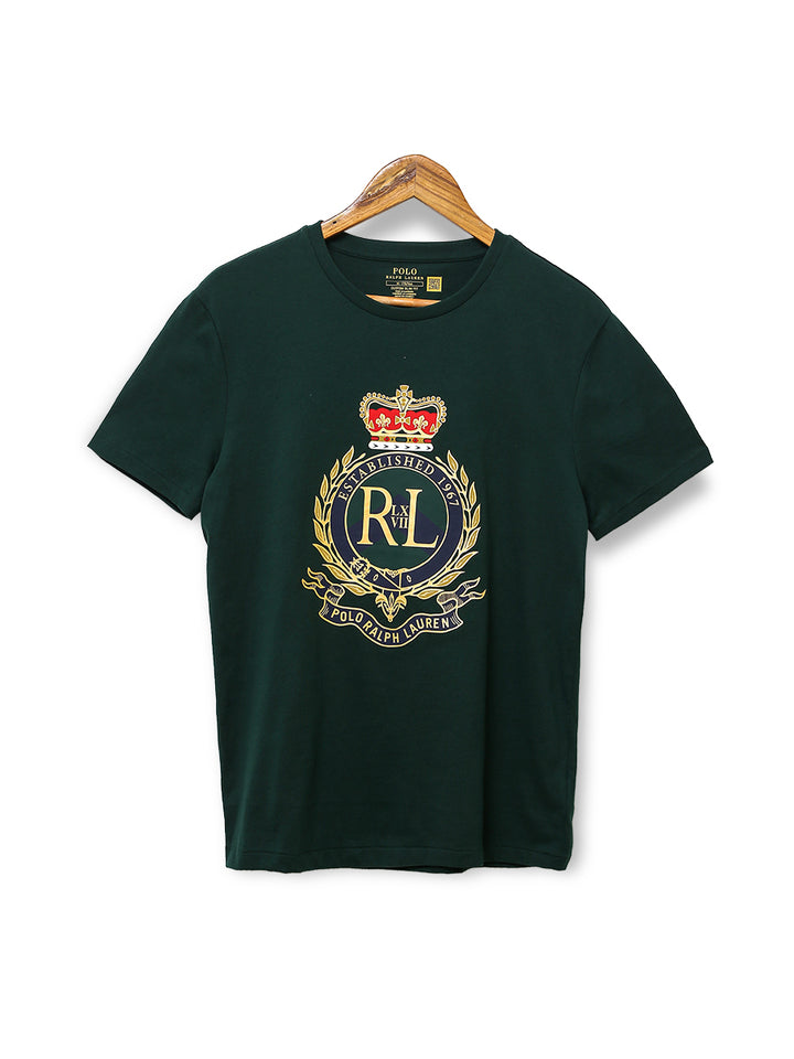 R-L Men S/S Crown Christ Print R/N T-Shirt-71085984800