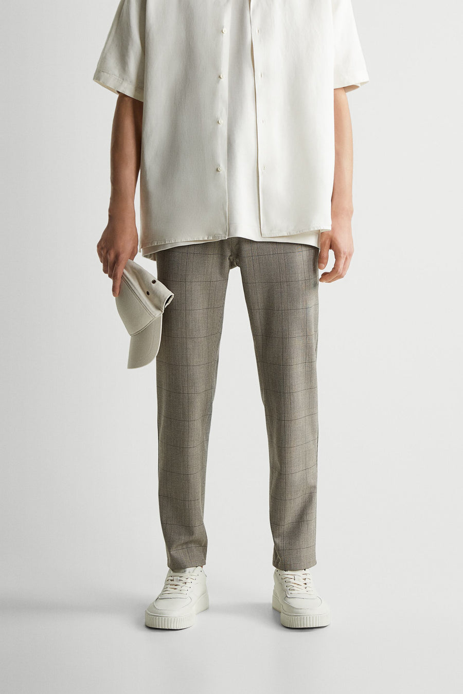 Zara Man Check (Polyester Mix) Formal Trouser0706/515/711