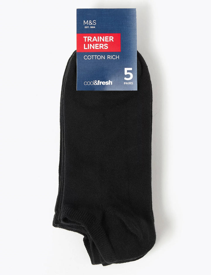 M & S Men Cool & Fresh 5Pair Anckle Socks T10/0381