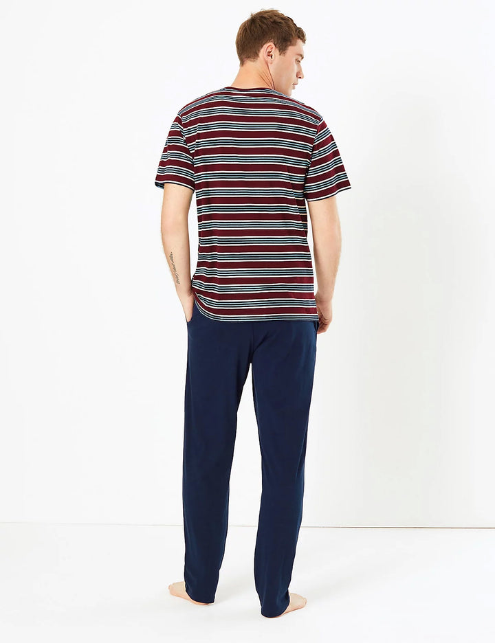 M&S Mens S/S T-Shirt Pajama Set T07/3069