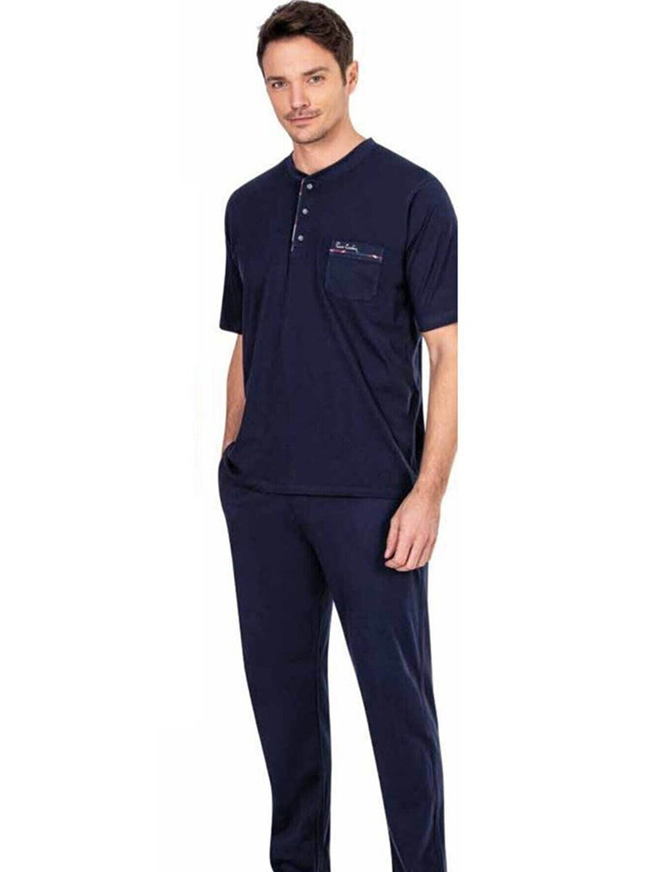 Pierre Cardin Mens 3Pcs Pajama Suit Set 5482