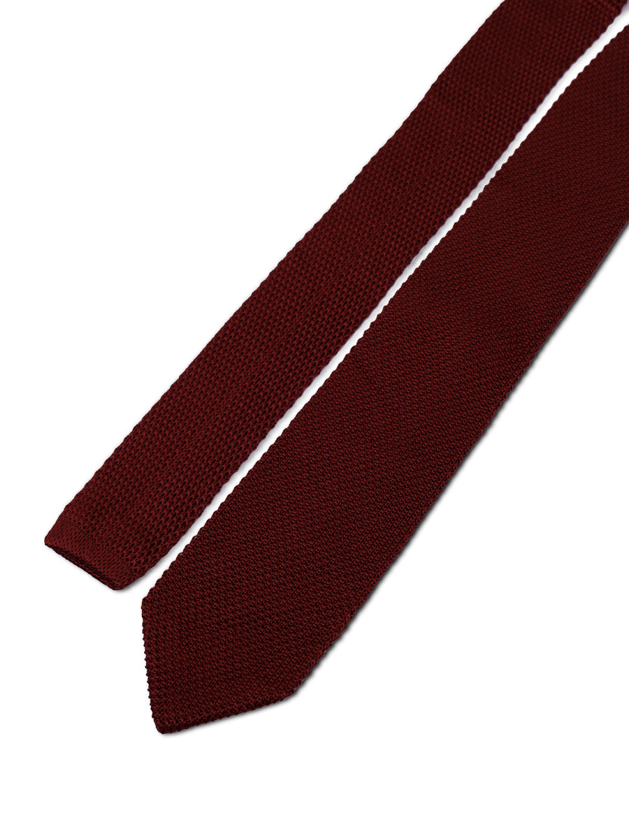 TM Lewin Mens Knitted Plain Silk Tie 27099