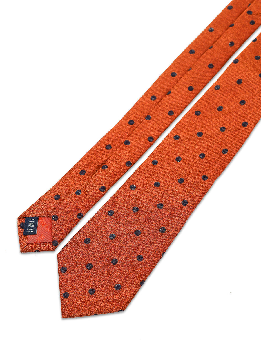 TM Lewin Mens (80%Silk 20% Wool) Dotted Tie 64596