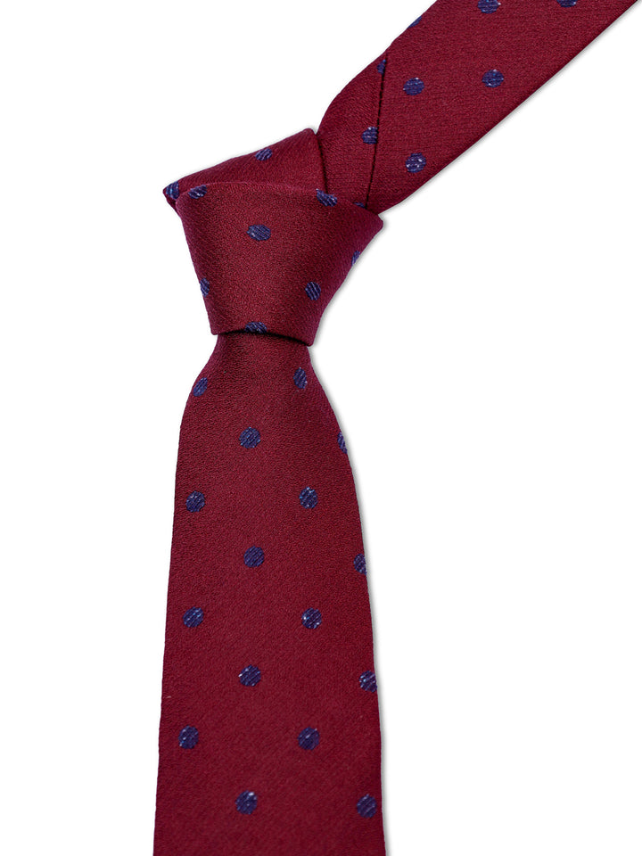 TM Lewin Mens (80%Silk 20% Wool) Dotted Tie 64597