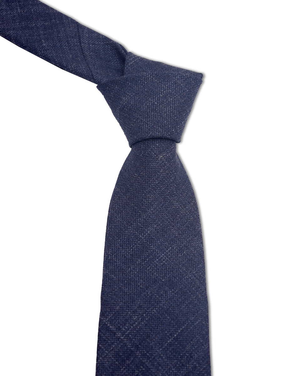 TM Lewin Mens (75%Wool15%Silk 10% Linen) Plain Tie 64655