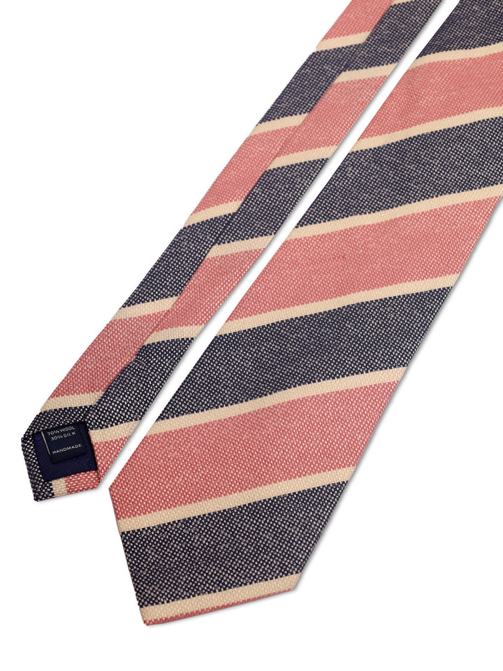 TM Lewin Mens (70%Wool 30%Silk) Striped Tie 64580