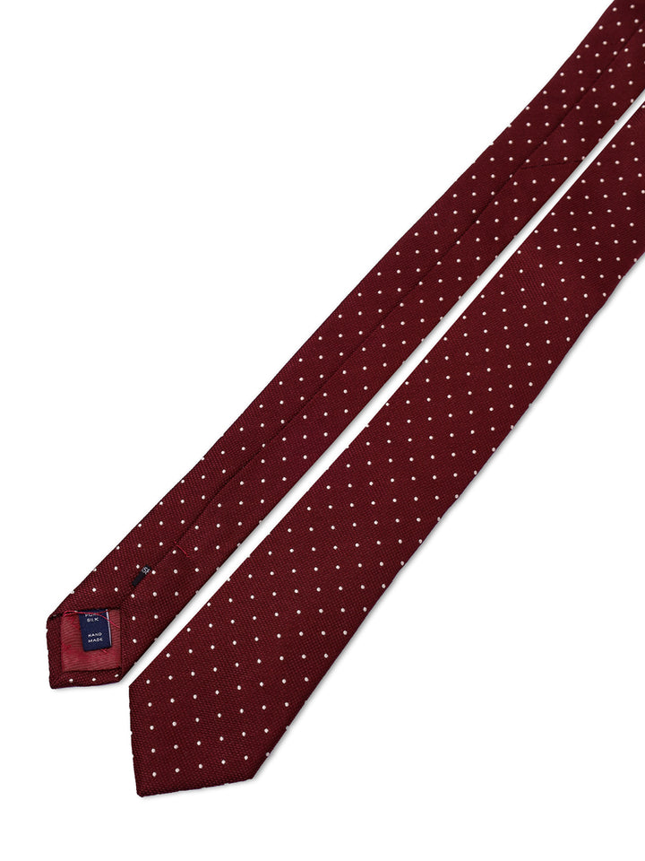 TM Lewin Mens Pure Silk Dotted Tie 58990