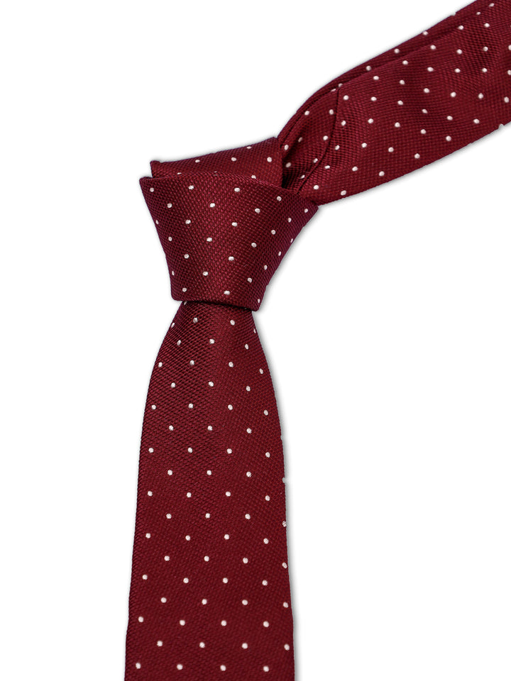 TM Lewin Mens Pure Silk Dotted Tie 58990