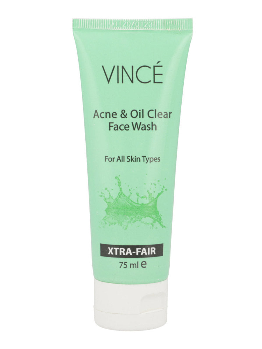 Vince Acne & Oil Control Face Wash For Acne & Oily Skin Xtra Fair 75ML