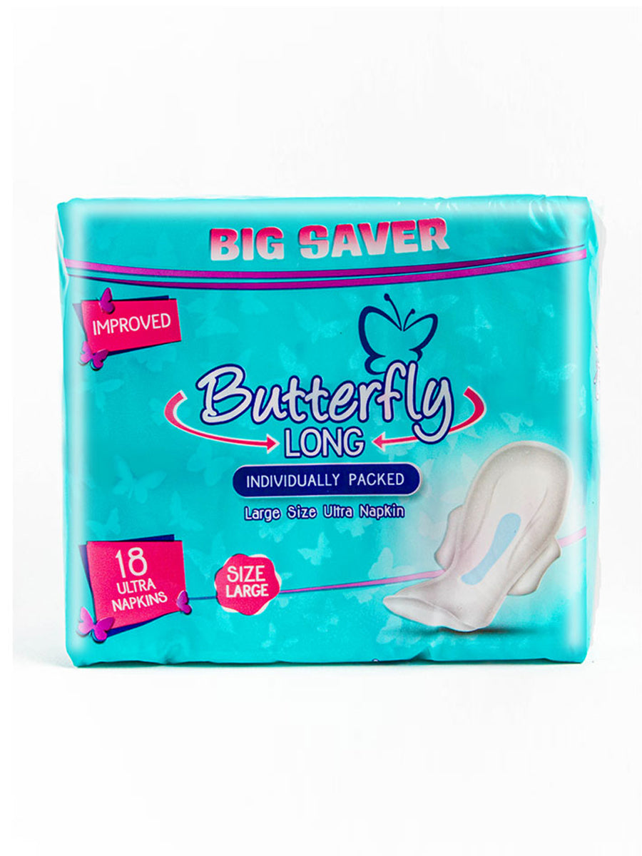 Butterfly Big Saver Long Individually Packed large 18 Ultra Napkins