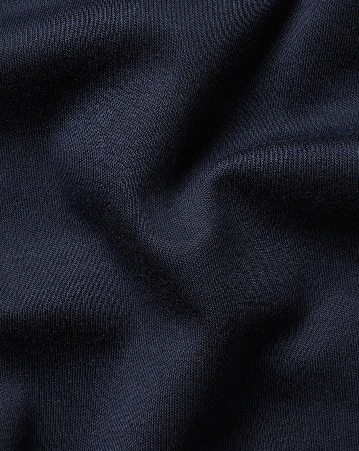 Navy Blue Plain Short Sleeve Jersey Polo