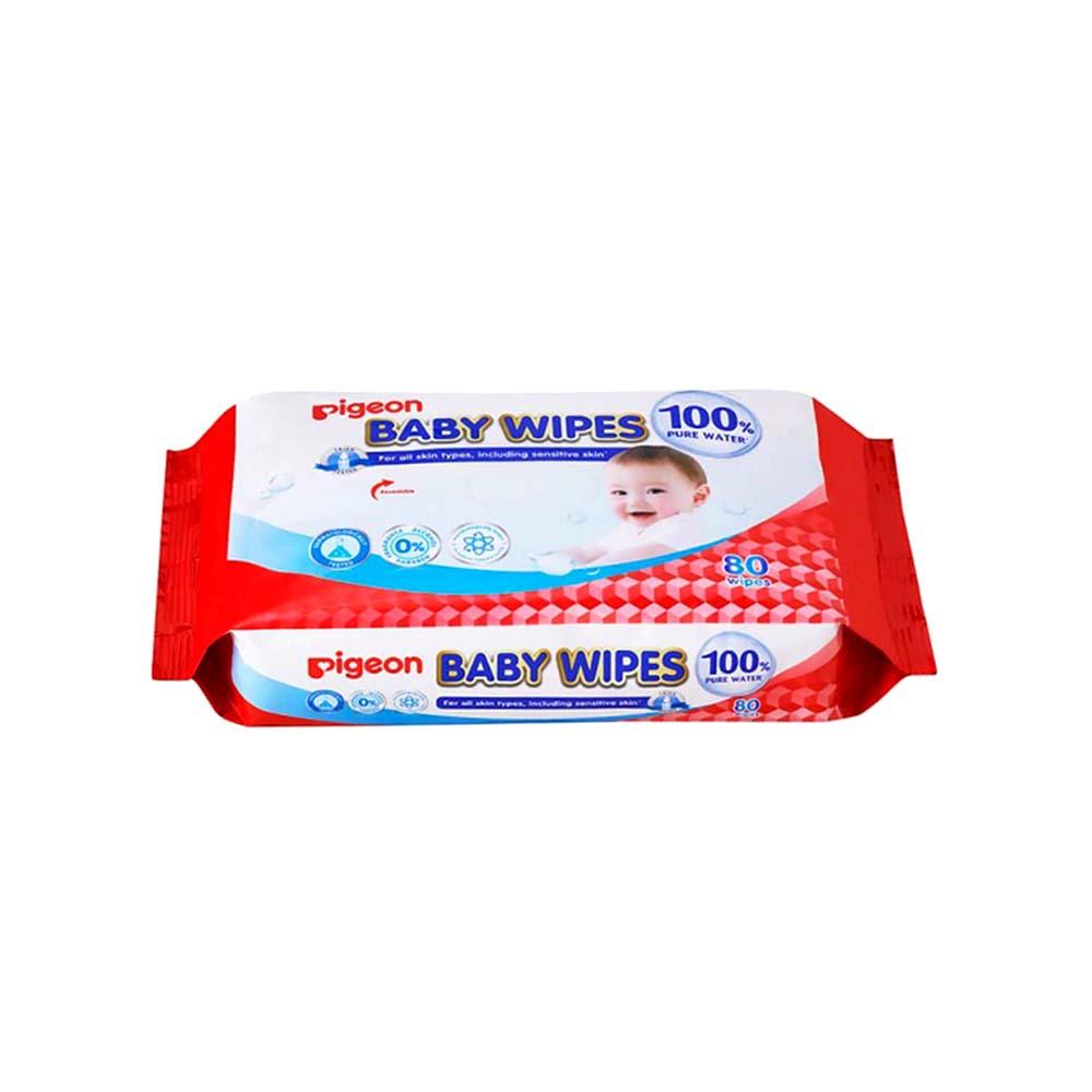 Pigeon Baby Wipes 100% Pure Water 80pcs P78102