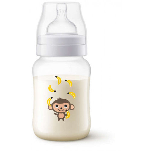 AP Baby Anti Colic F/Bottle PP 260ml pk1 Monkey SCF821/11 (ID 1992)