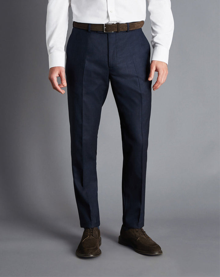 Navy Slim Fit End On End Ultimate Performance Suit Trouser
