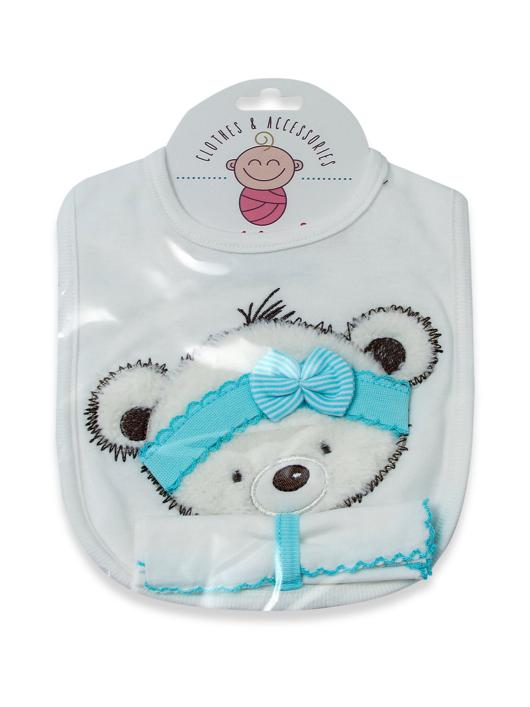 Mamasita Baby Fancy Bib With Face Towel #8028 (W-22)